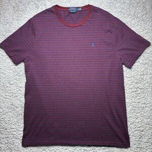 Polo Ralph Lauren Shirt Mens Extra Large Striped Custom Crewneck Tee Old Money